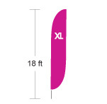 Feather Convex Flag (X-Large) Feather Convex Flag (X-Large)