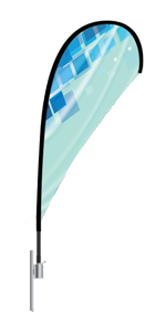 Teardrop Flag Hardware