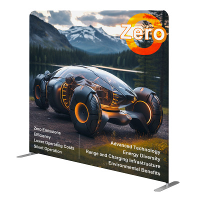 8ft Straight Tension Fabric Display
