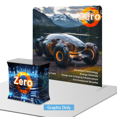 8ft Straight Tension Fabric Display