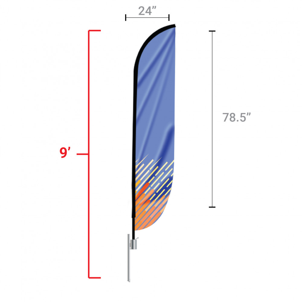 Feather Convex Flag