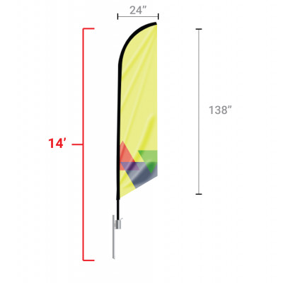 Feather Angled Flag