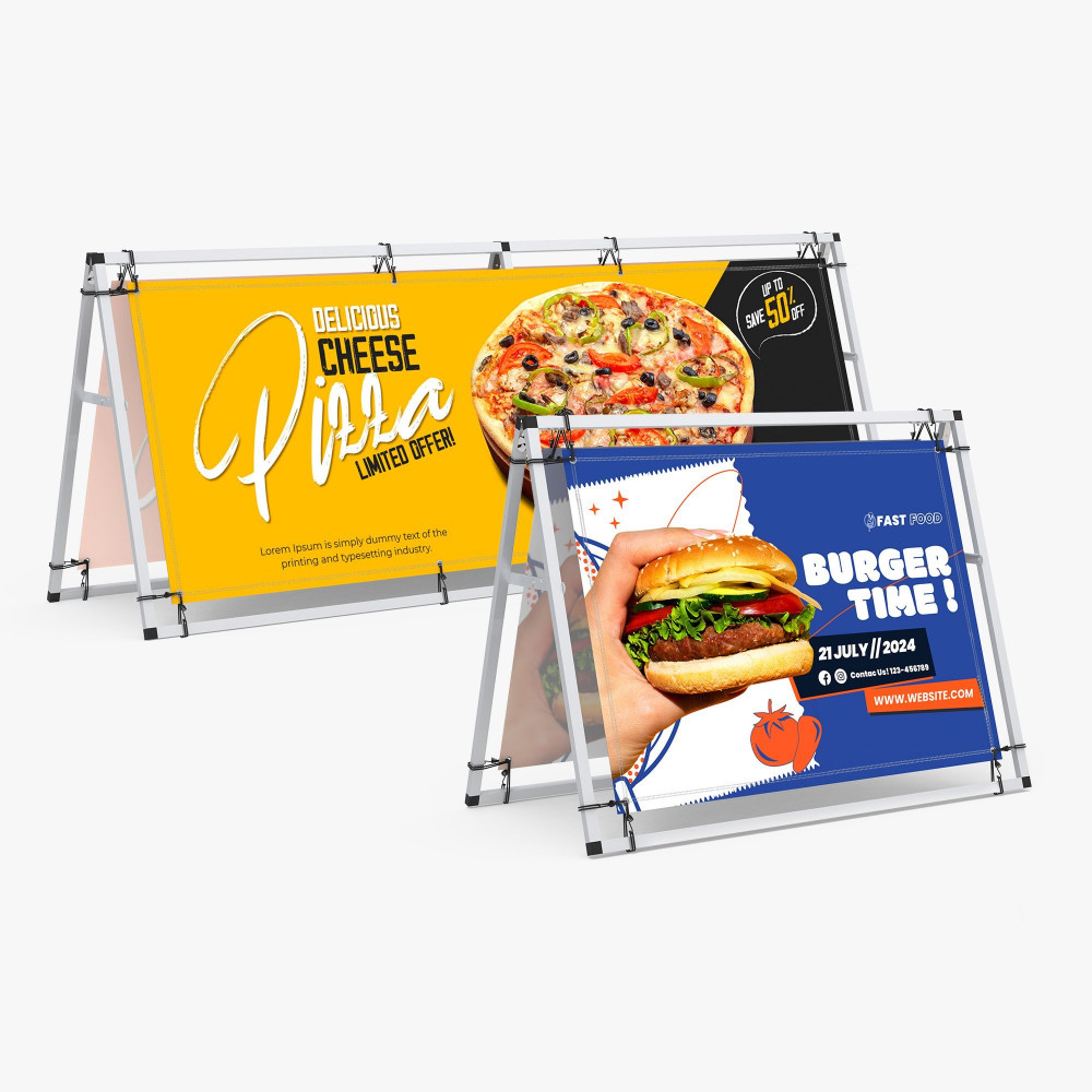A Frame and Sign Holders
