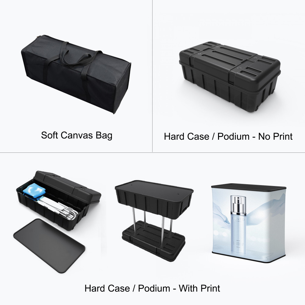 Accordion style curved popup hardware