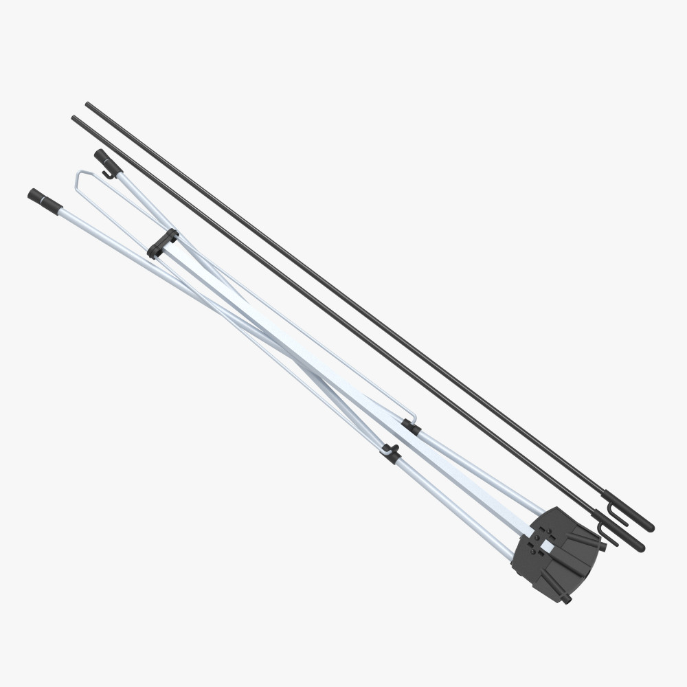 X Stand corner hardware