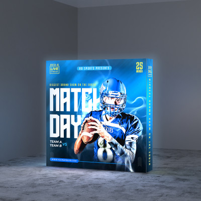 8ft SEG Backlit Popup hardware detail