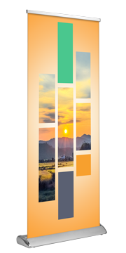 Deluxe Retractable - Double Sided 33"x81"