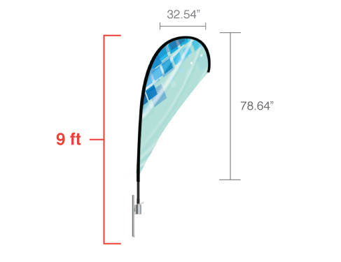 Teardrop Flag Medium
