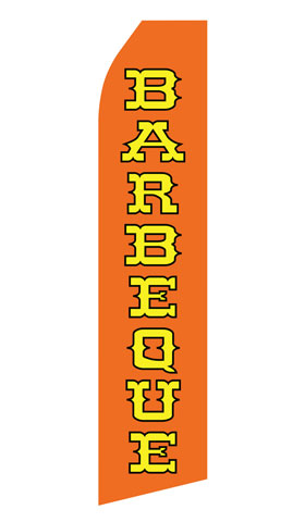 Orange Barbeque Econo Stock Flag