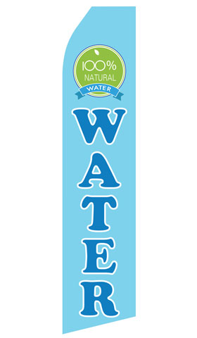 100% Natural Water Econo Stock Flag