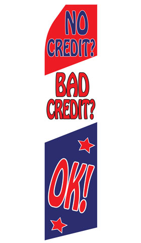 No Credit/Bad Credit OK! Econo Stock Flag