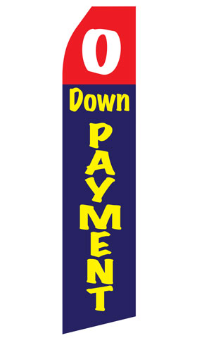 No Down Payment Econo Stock Flag