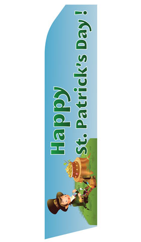 Happy St. Patricks Day Econo Stock Flag