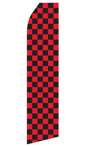 Red and Black Checkered Econo Stock Flag