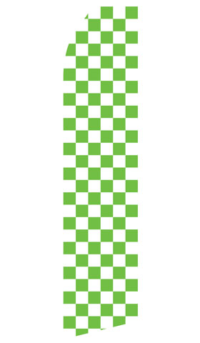 Green Checkered Econo Stock Flag