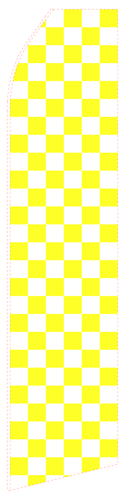 Yellow Chessboard Econo Stock Flag
