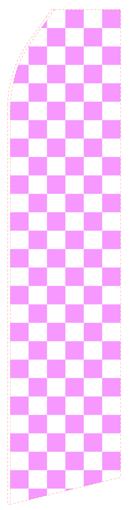 Light Magenta Chessboard Econo Stock Flag