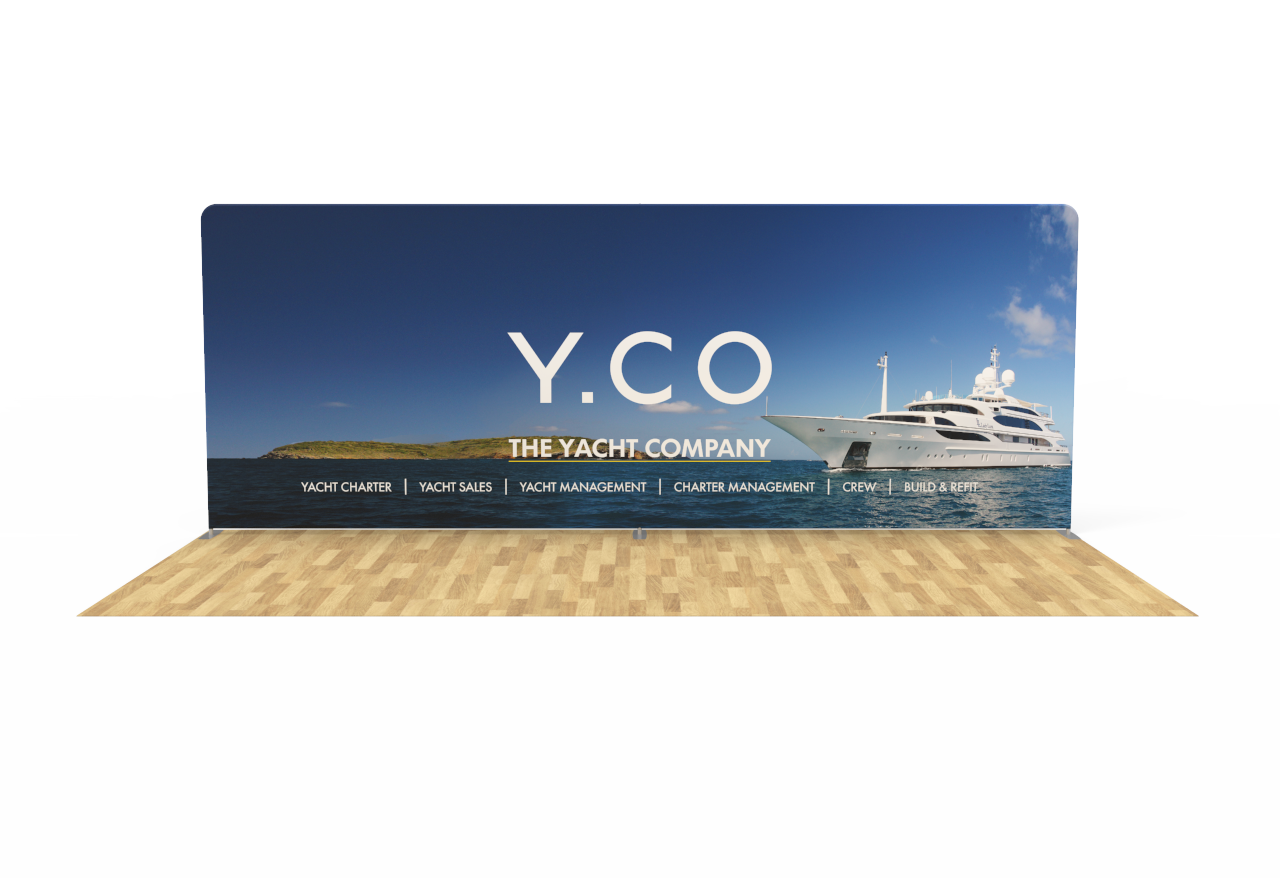 20ft Straight Tension Fabric Display (Graphic Replacement)