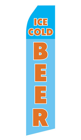 Ice Cold Beer Econo Stock Flag