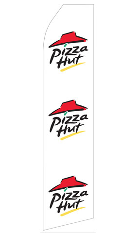 Pizza Hut Logo Econo Stock Flag