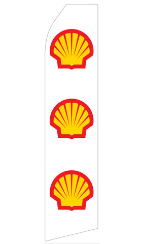Shell Gas Logo Econo Stock Flag