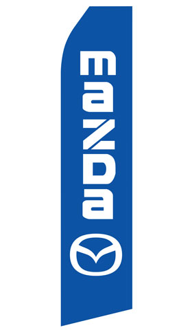 Mazda Logo Econo Stock Flag