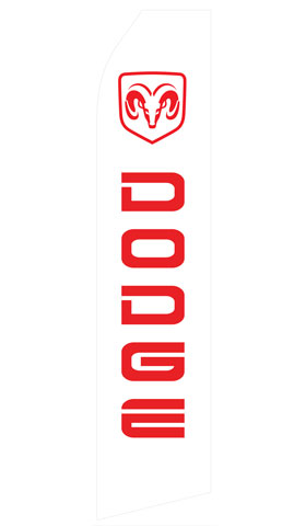 Dodge Logo Econo Stock Flag