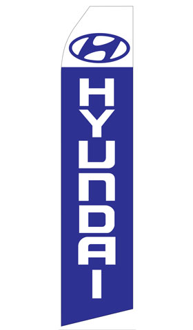 Hyundai Logo Econo Stock Flag