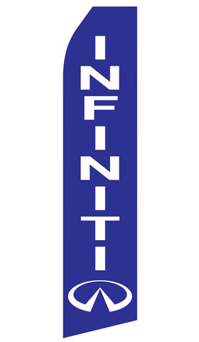 Blue Infiniti Econo Stock Flag