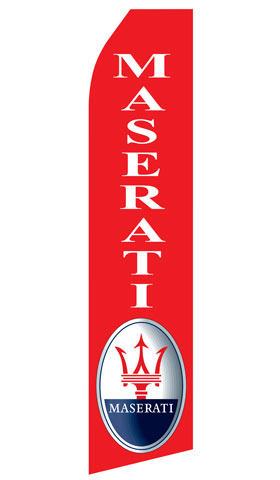 Maserati Logo Econo Stock Flag