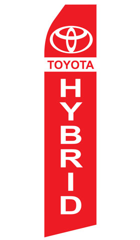 Toyota Hybrid Logo Econo Stock Flag