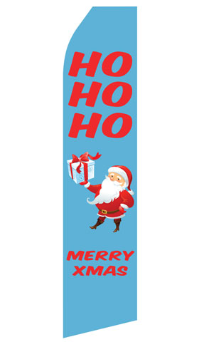 HOHOHO Merry Xmas Econo Stock Flag