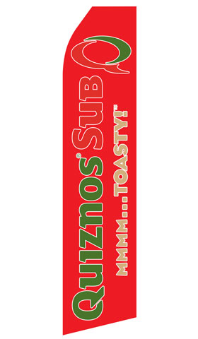 Quiznos Subs Logo Econo Stock Flag