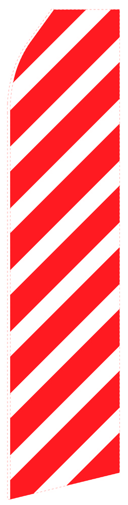 Red Ribbed Econo Stock Flag
